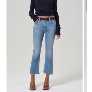 CITIZENS OF HUMANITY Isola Mid Rise Cropped‎ Boot In Tahiti Size 24